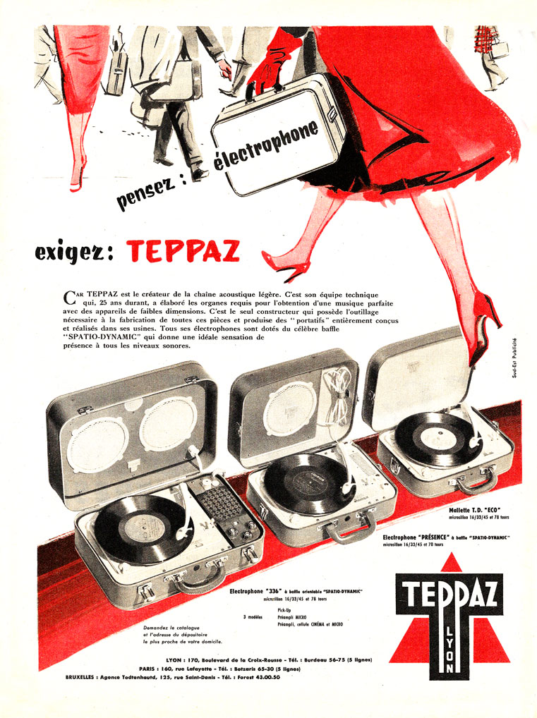 Publicité : pensez électrophone, exigez Teppaz