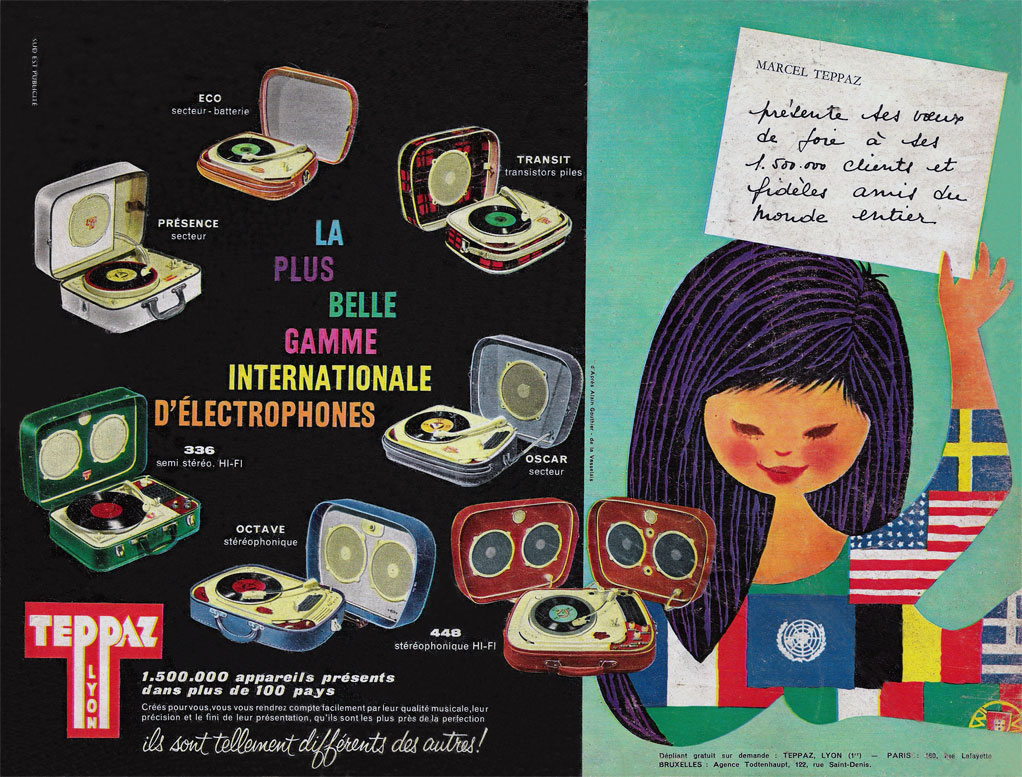 Publicité : la plus belle gamme internationale d'éléctrophones