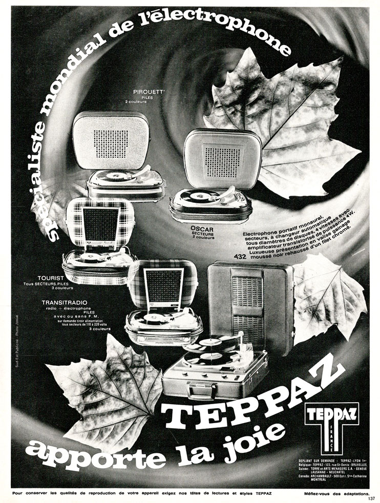 Publicité : spécialiste mondial de l'électrophone