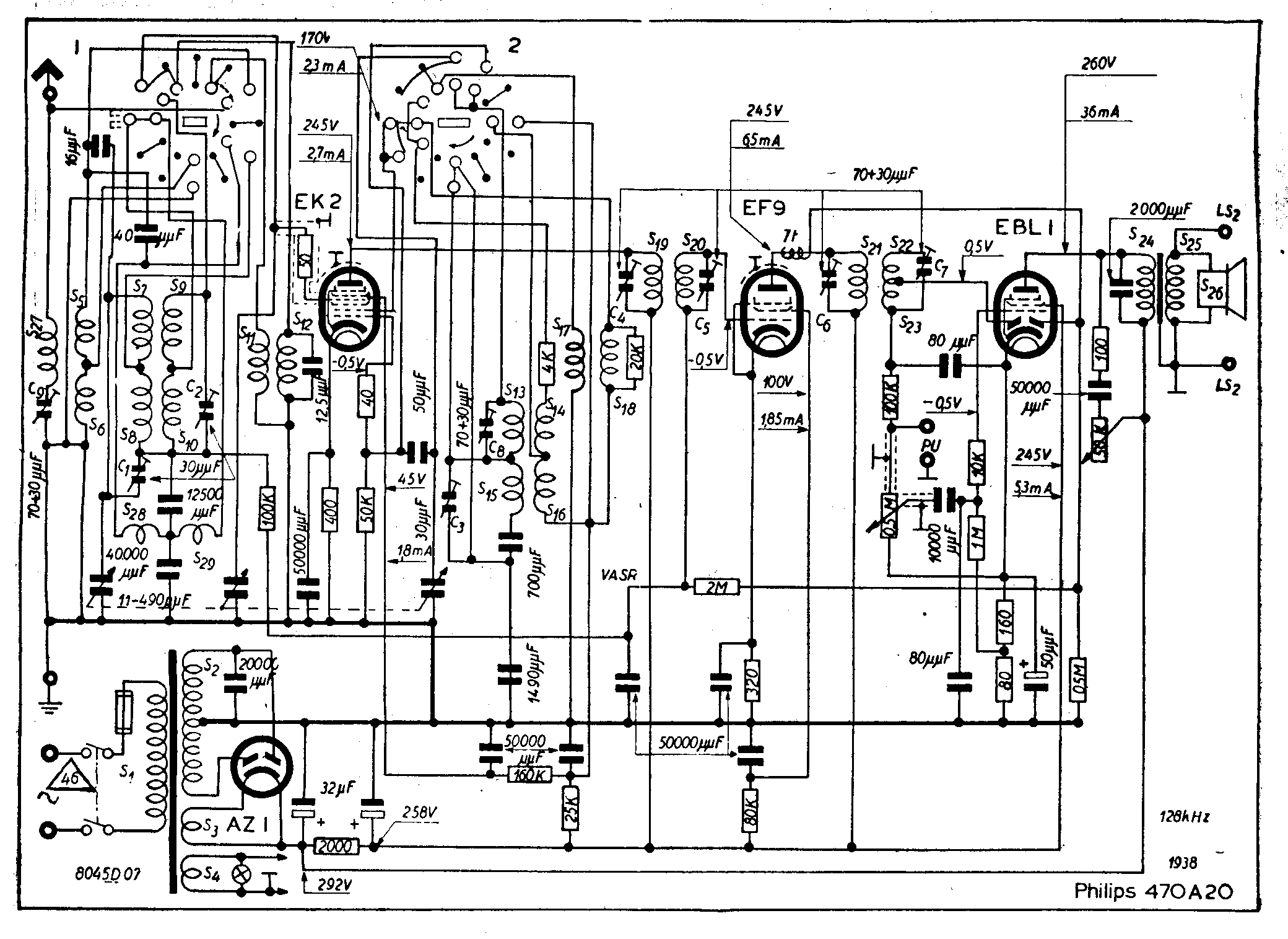 Philips 470 A Schéma Schémathèque Brans