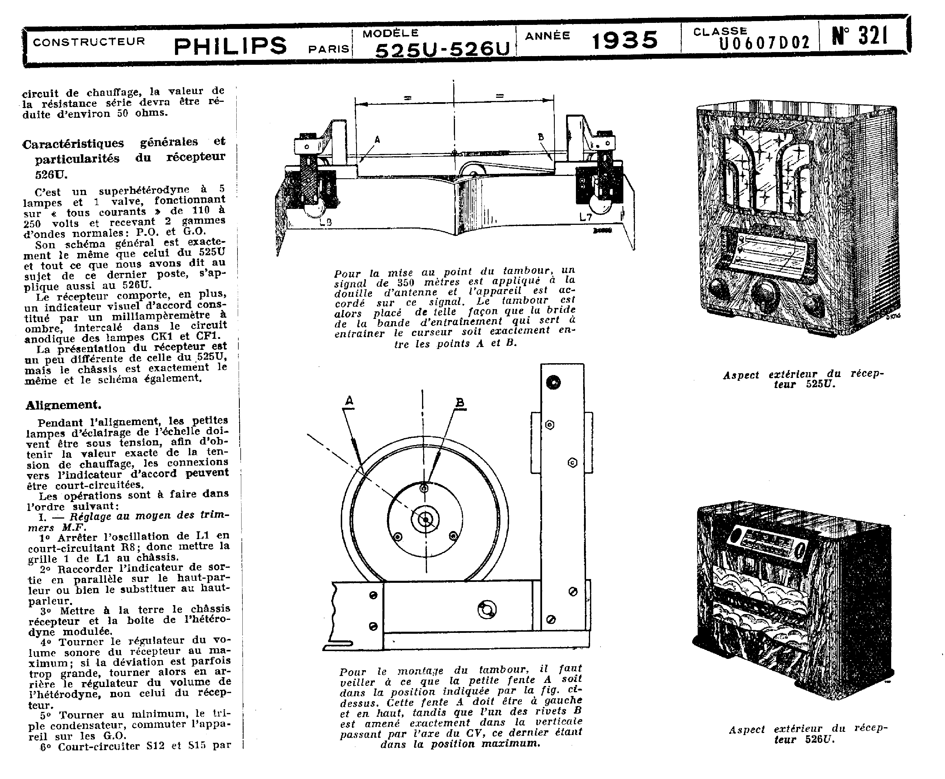 Philips 525 U Schéma Schémathèque Toute la Radio p.2