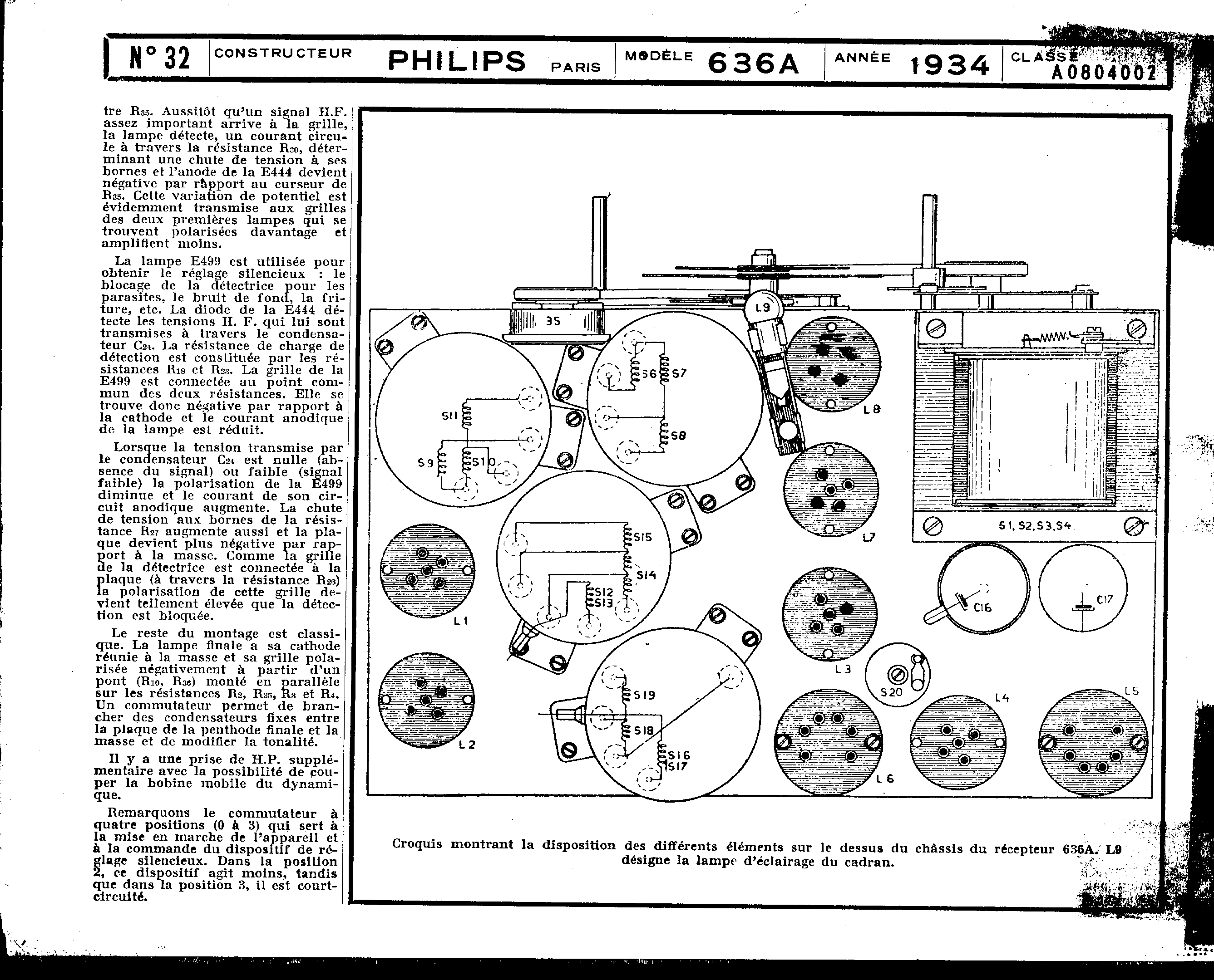 Philips 636 A Schéma Schémathèque Toute la Radio (page 2)