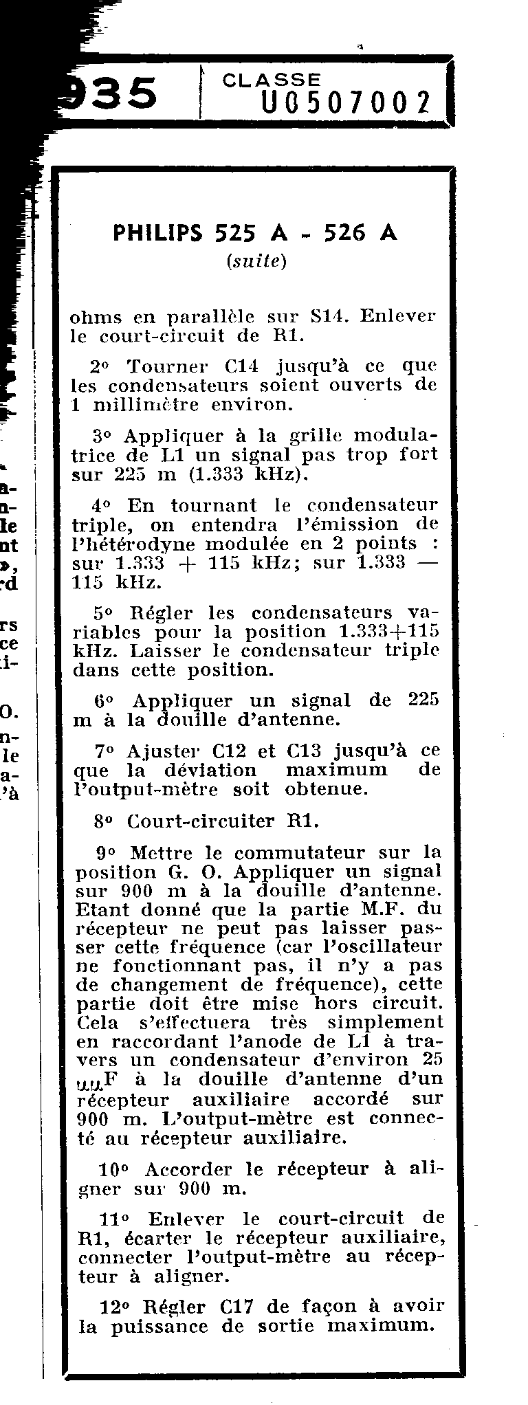 Philips 525 A Schéma Schémathèque Toute la Radio p. 3
