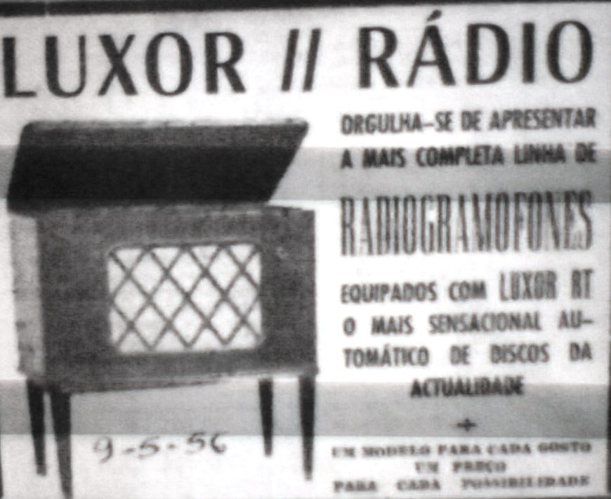 movel radio e gramofone Luxor