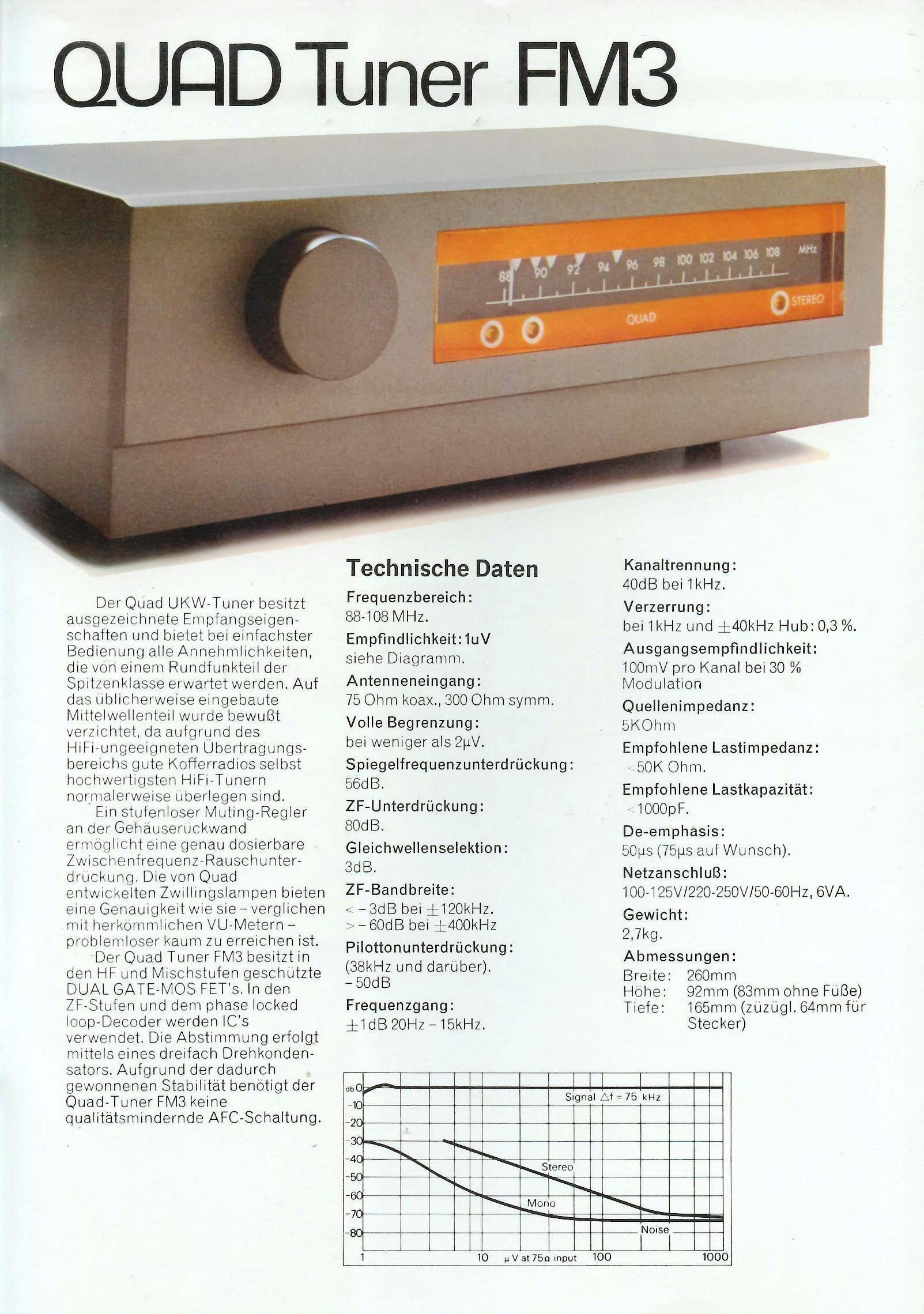 Quad FM3 • Extrait de catalogue