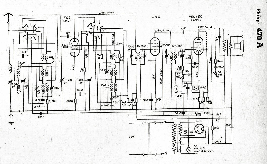 Philips 470 A Schéma