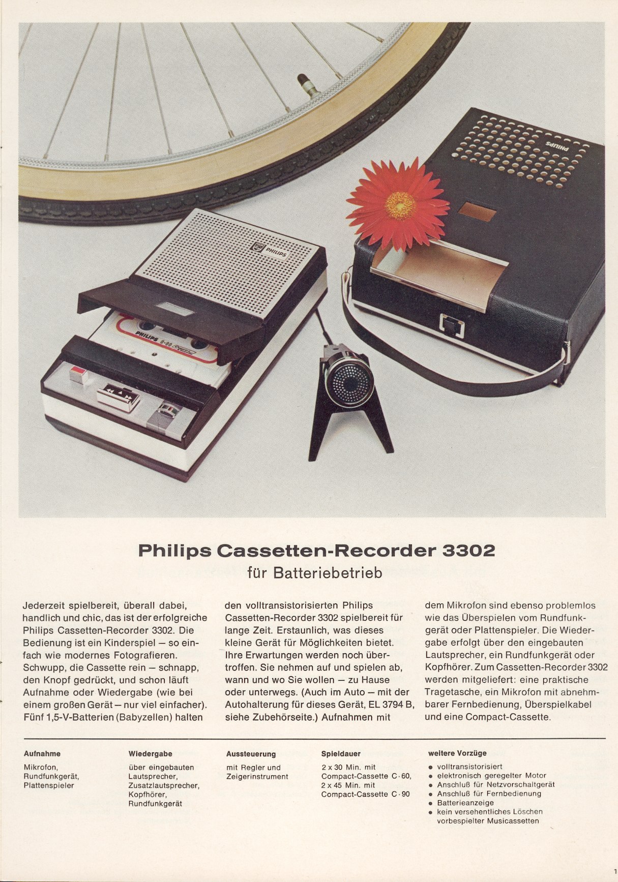 Philips EL 3302 - Extrait de catalogue (allemand)