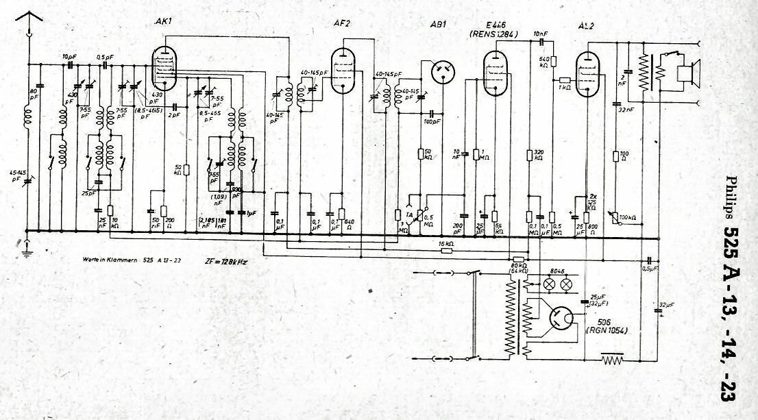 Philips 525 A Schéma Schémathèque allemande