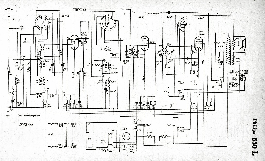 Philips 680 L Schéma