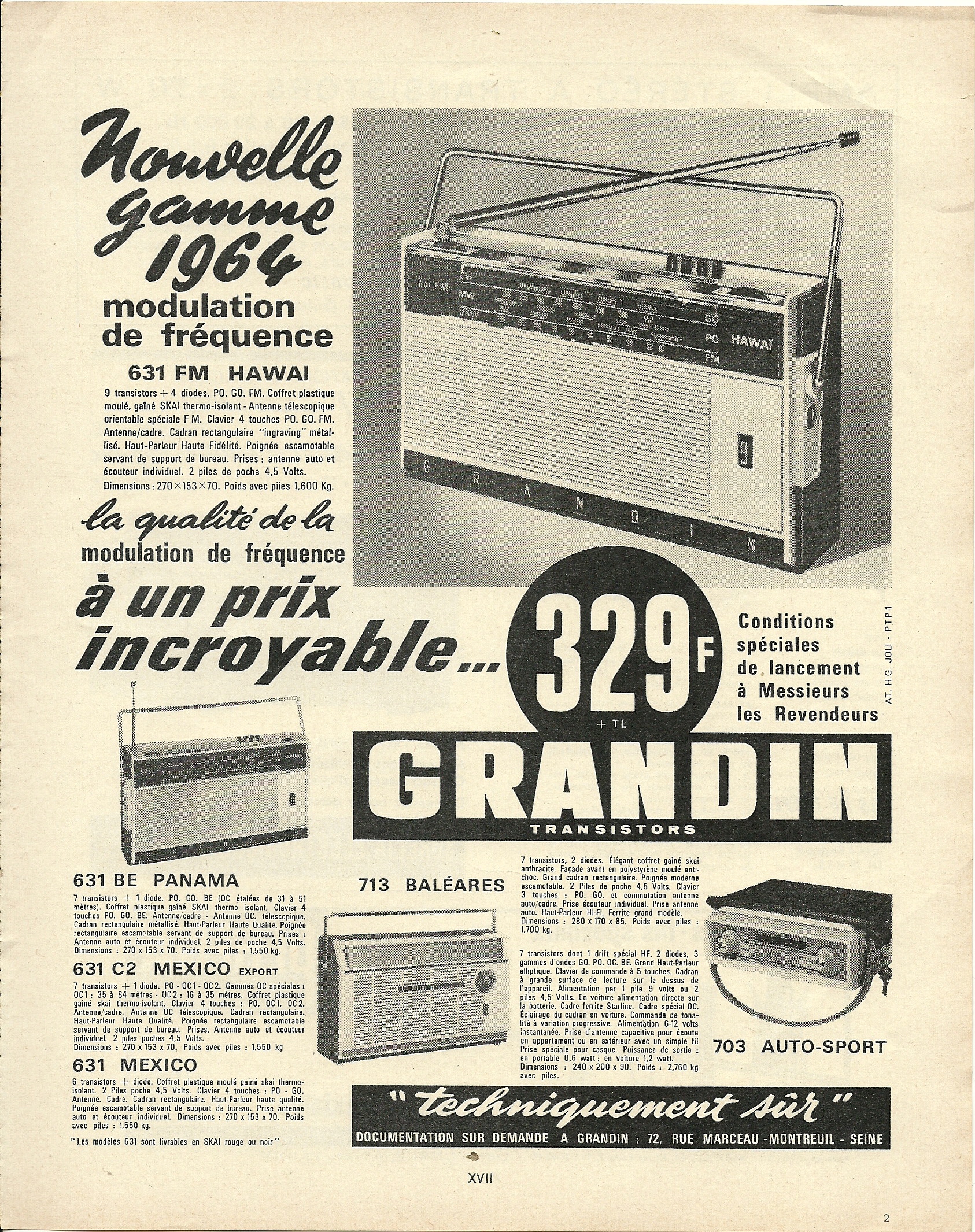 Publicité Cristal Grandin dans Toute  L électronique