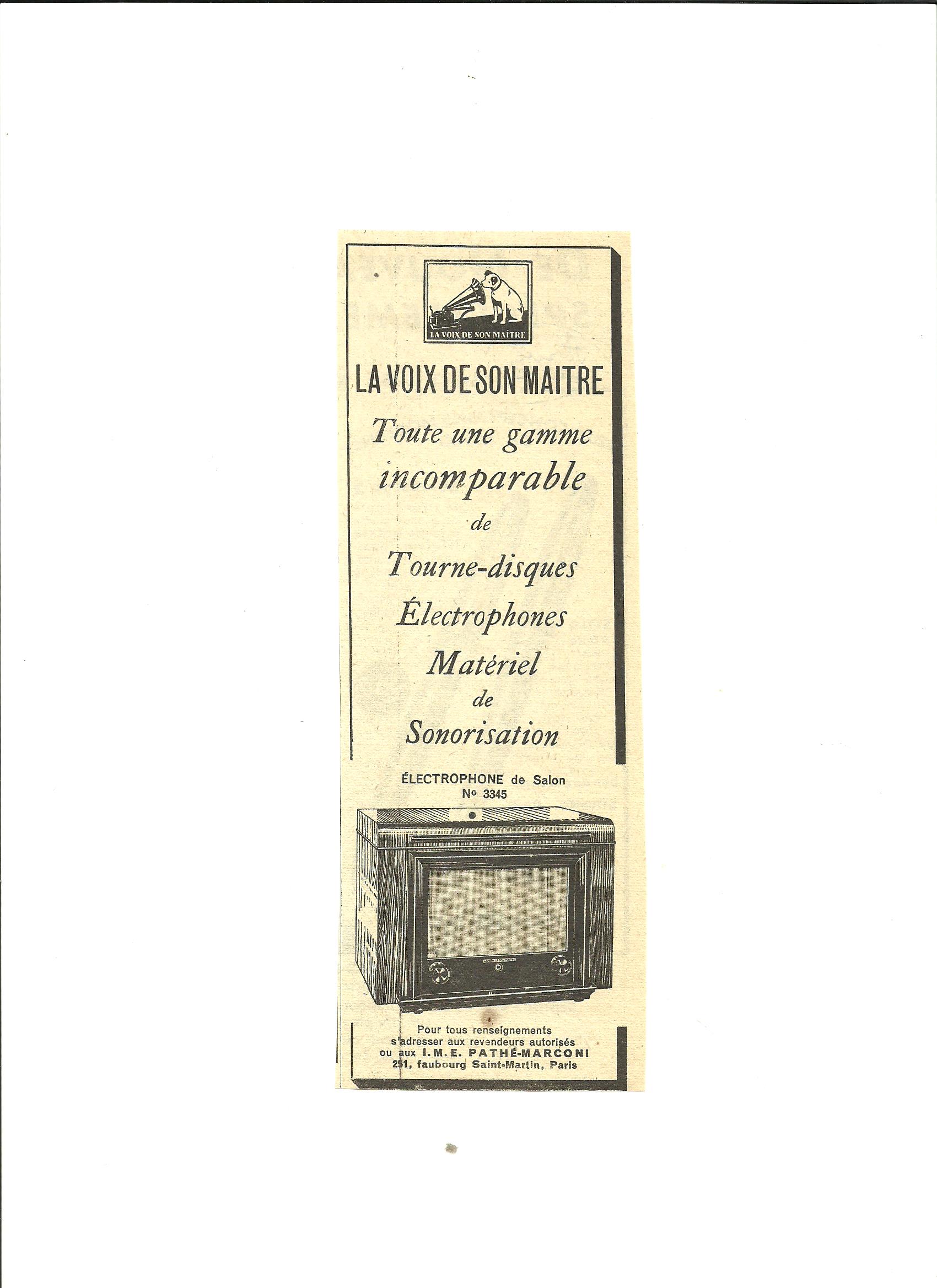 La Voix de Son Maître