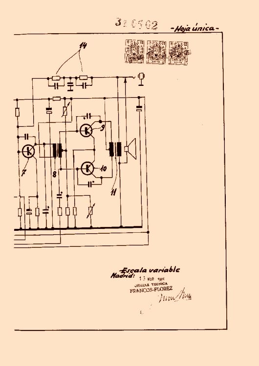 Inter Electrónica, S.A. sistema circuito amplificador