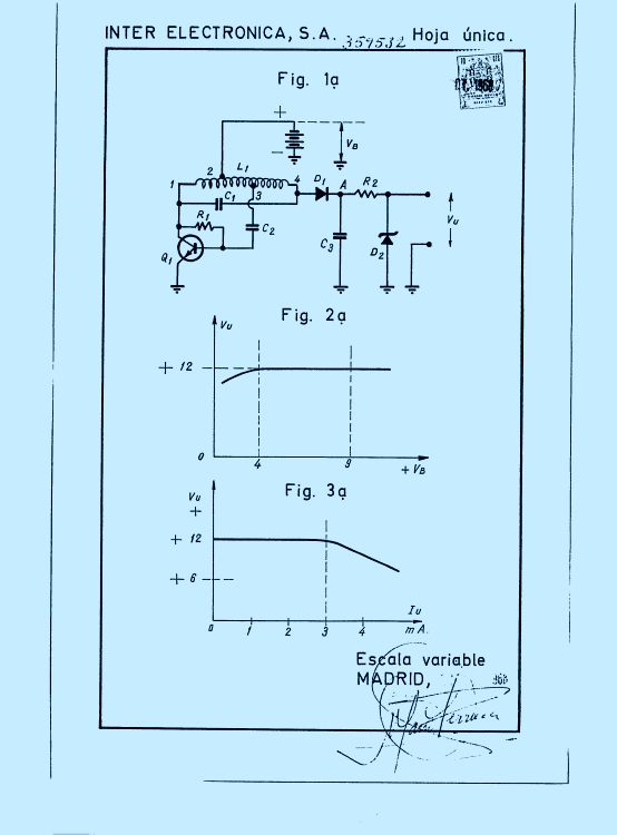 Inter Electrónica, S.A. perfeccionemientos sintonia