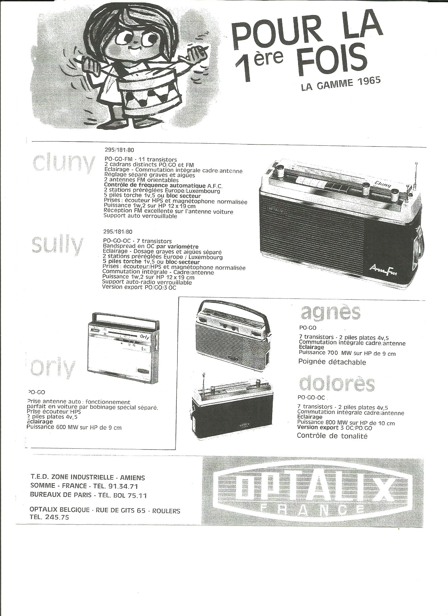Optalix Gamme 1965