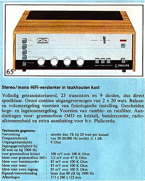Philips AG 9019 • Extrait de catalogue