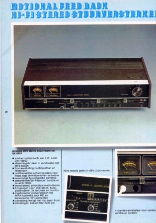 Aristona SX 6551 • Extrait de catalogue