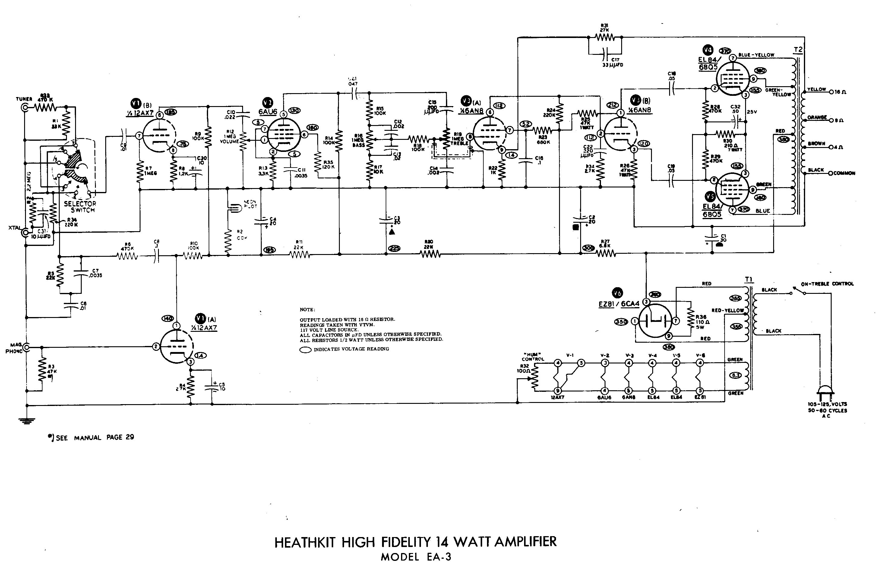 Heathkit EA-3 • Schéma