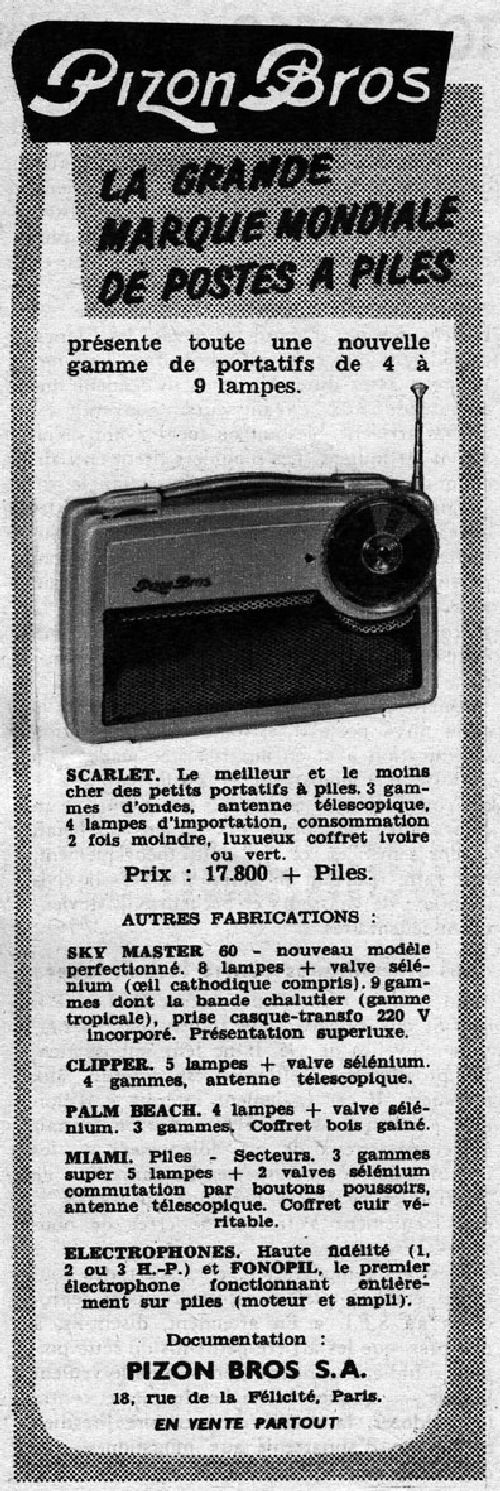 Scarlet, Sky Master 60, Clipper, Palm Beach, Miami, Electrophones