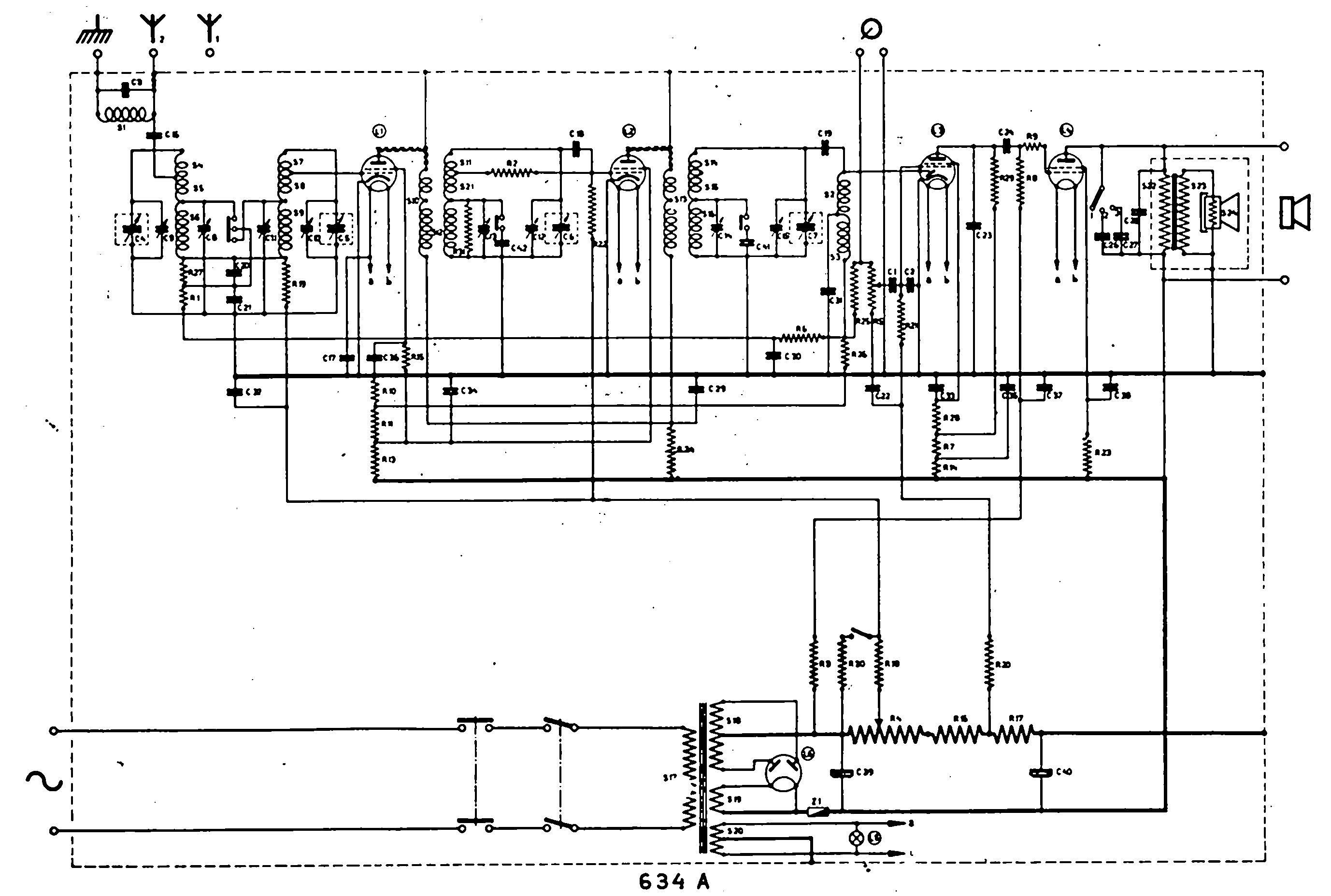 Philips 634 A Schéma