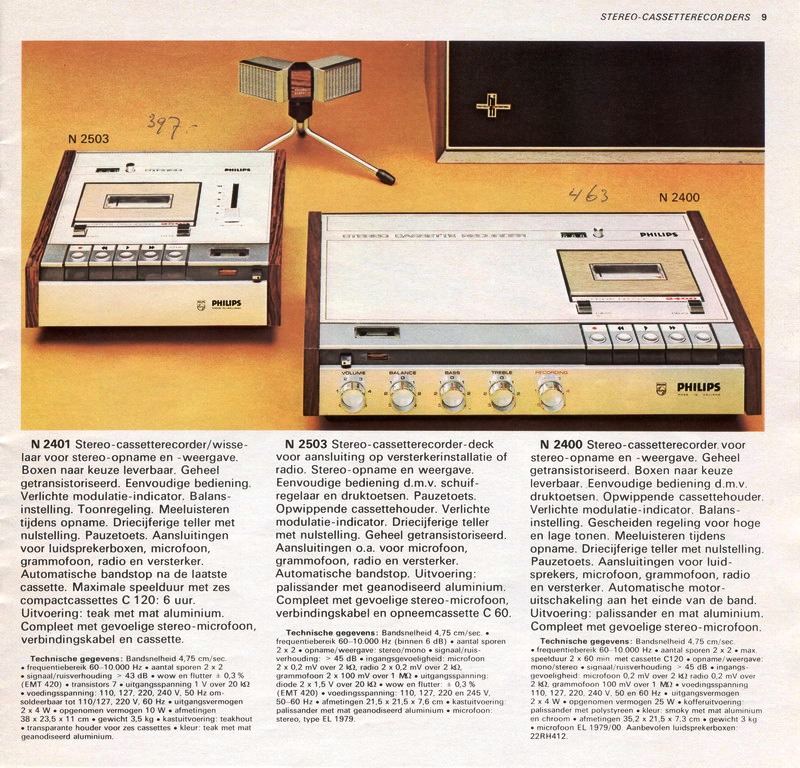 Philips N 2400 Extrait de catalogue