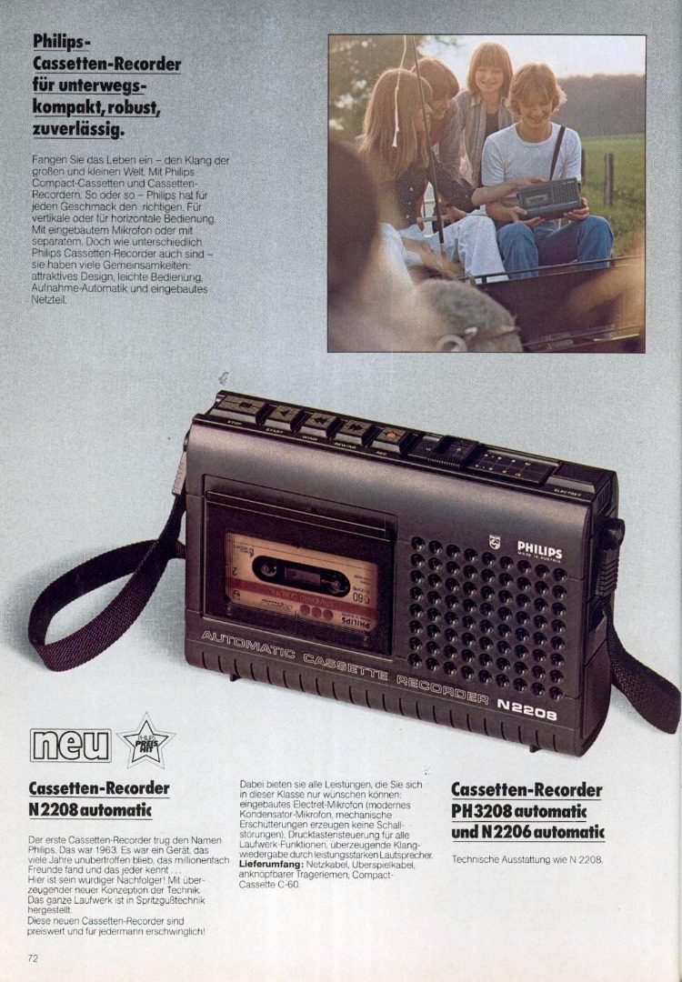 Philips N 2208 • Extrait de catalogue allemand