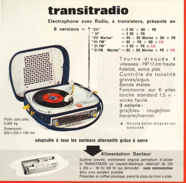 Teppaz Transitradio Publicité