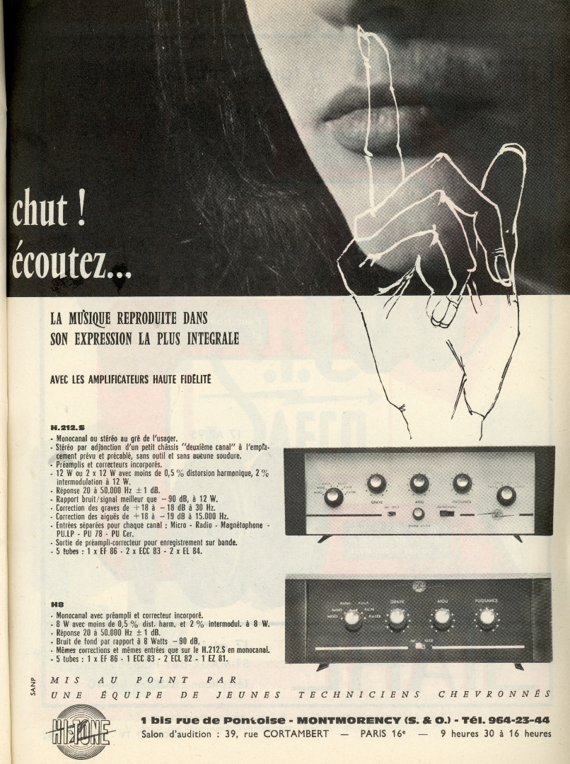 Hi-Tone H 8 et H 212 S • Publicité