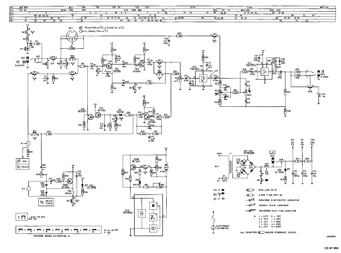 Philips D 6410 Schéma