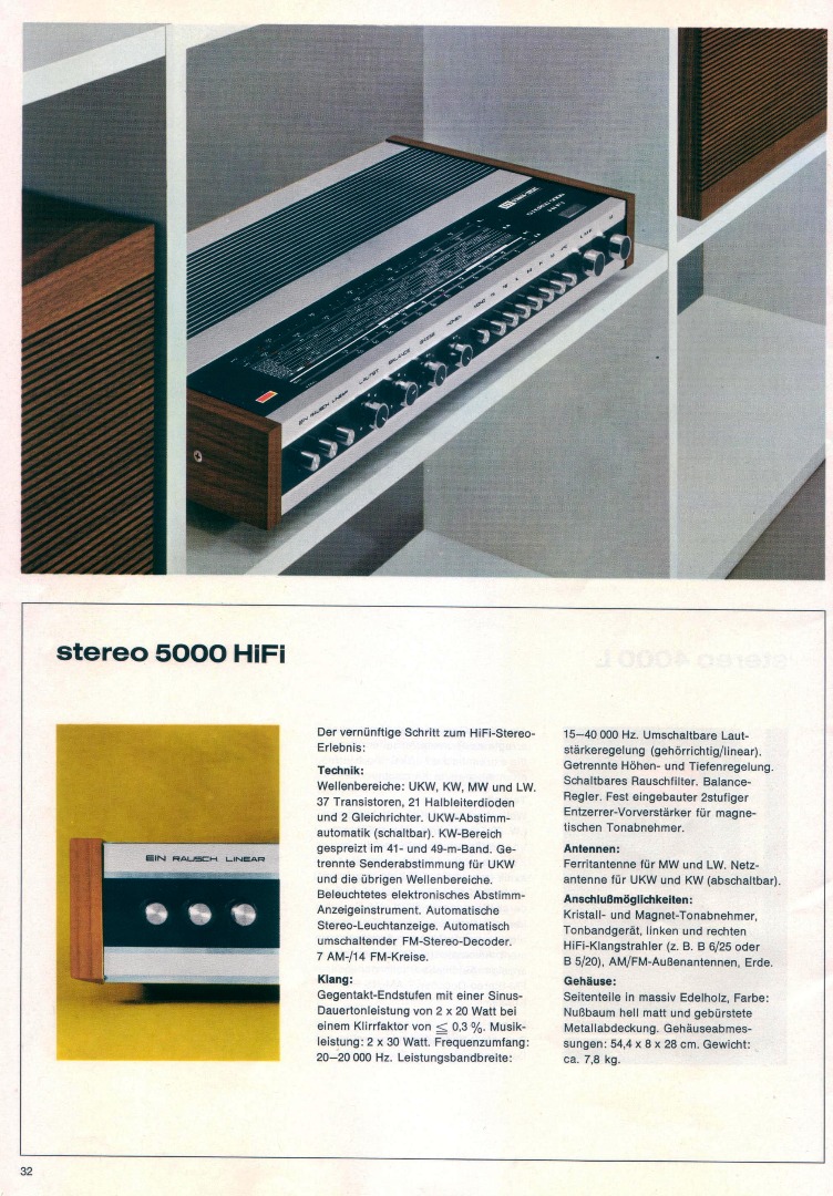 ITT Schaub-Lorenz Stereo 5000 HiFi • Publicité