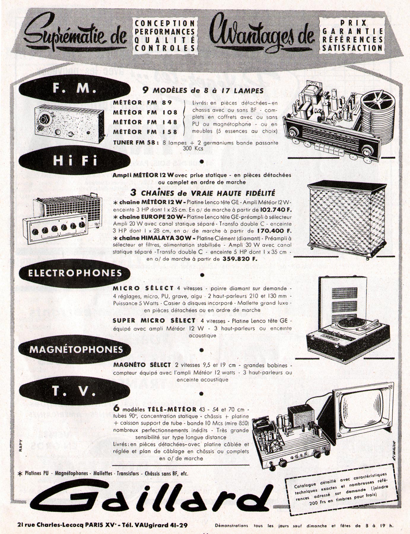 Publicité 1958