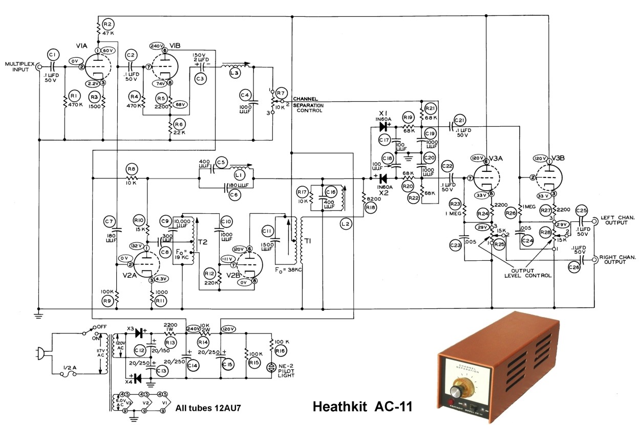 Heathkit AC 11 • Schéma