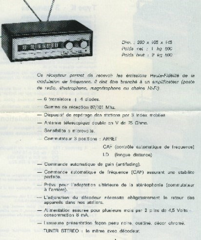 Barthe Tuner FM • Publicité
