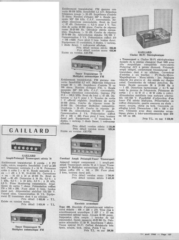 Amplificateur Transexport 70