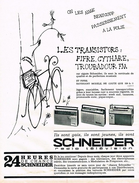 Publicité transistors Schneider