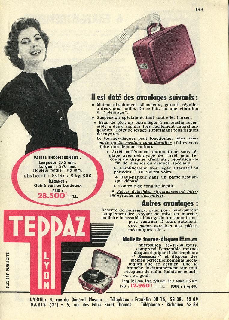 Teppaz Eco • Publicité