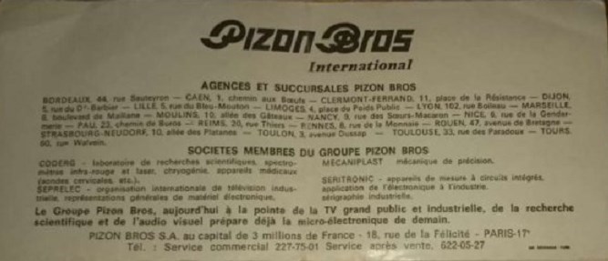 Publicité, tarif