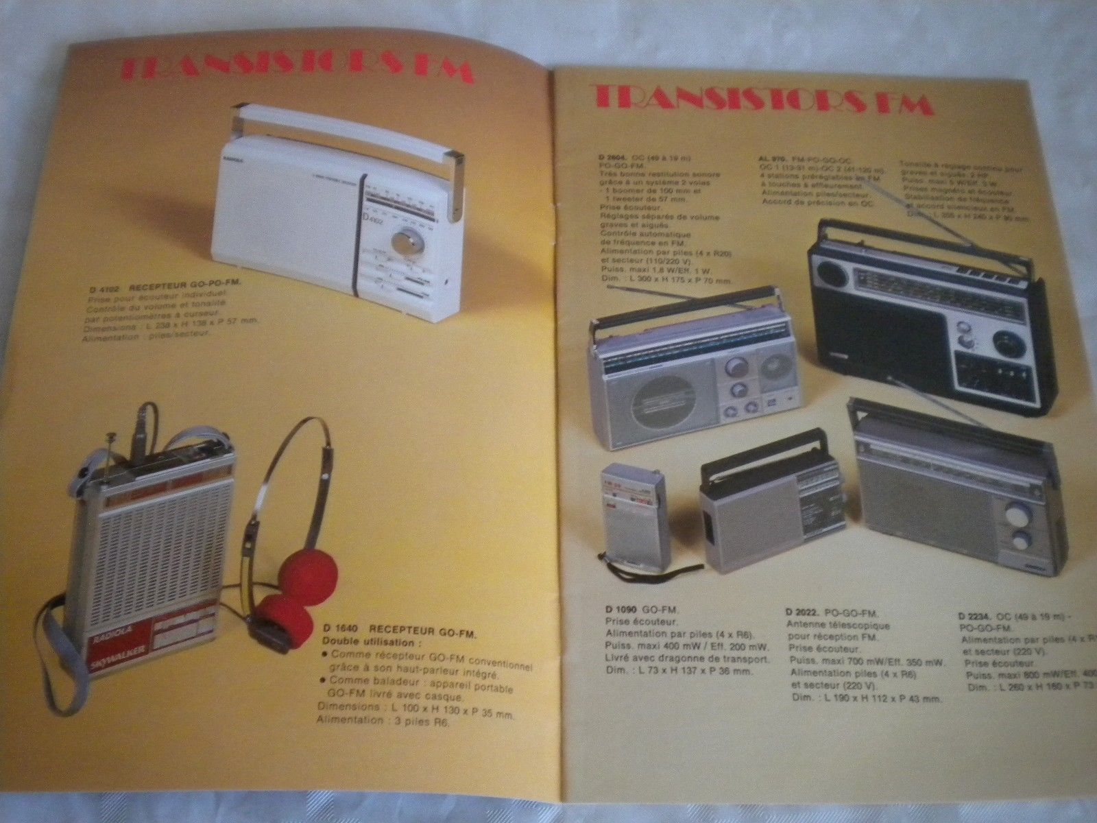 Extrait catalogue 1983