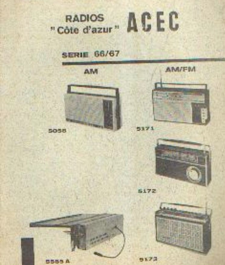 A.C.E.C. Publicité 1966 - 67