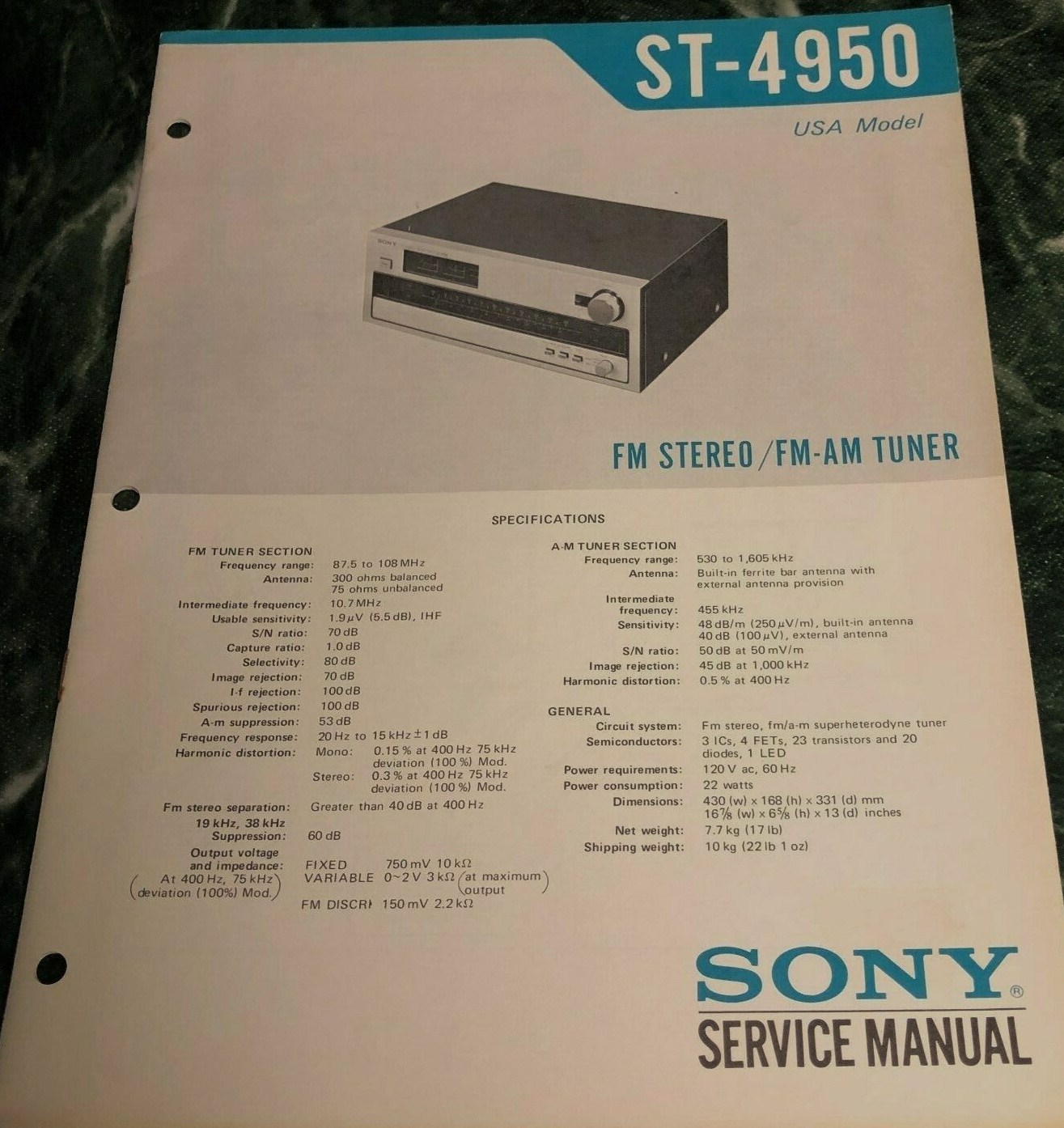 Manuel de service - Service manual