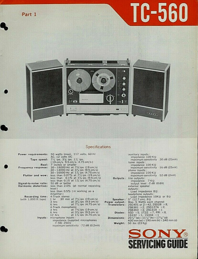 Manuel de service - Service manual