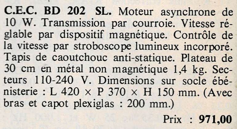 Publicité, tarif