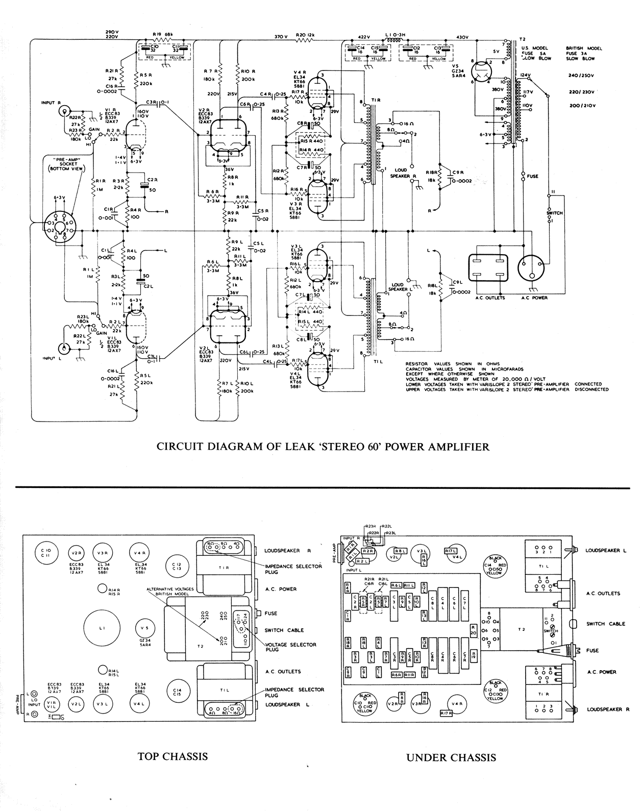 Leak Stereo 60 • Schéma