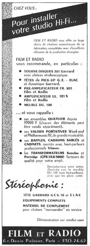 Publicité, tarif