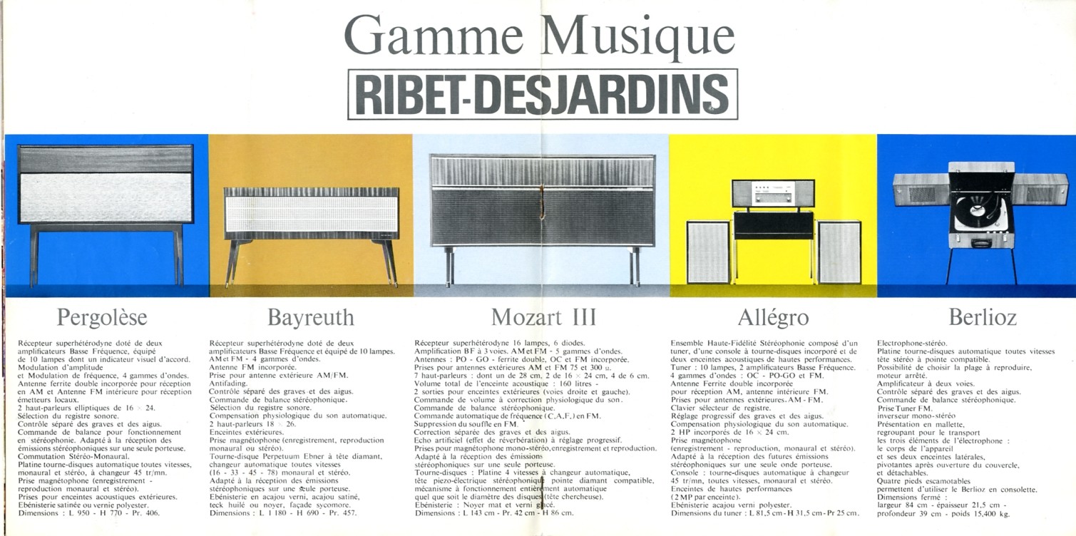 Gamme musique 1963/64
