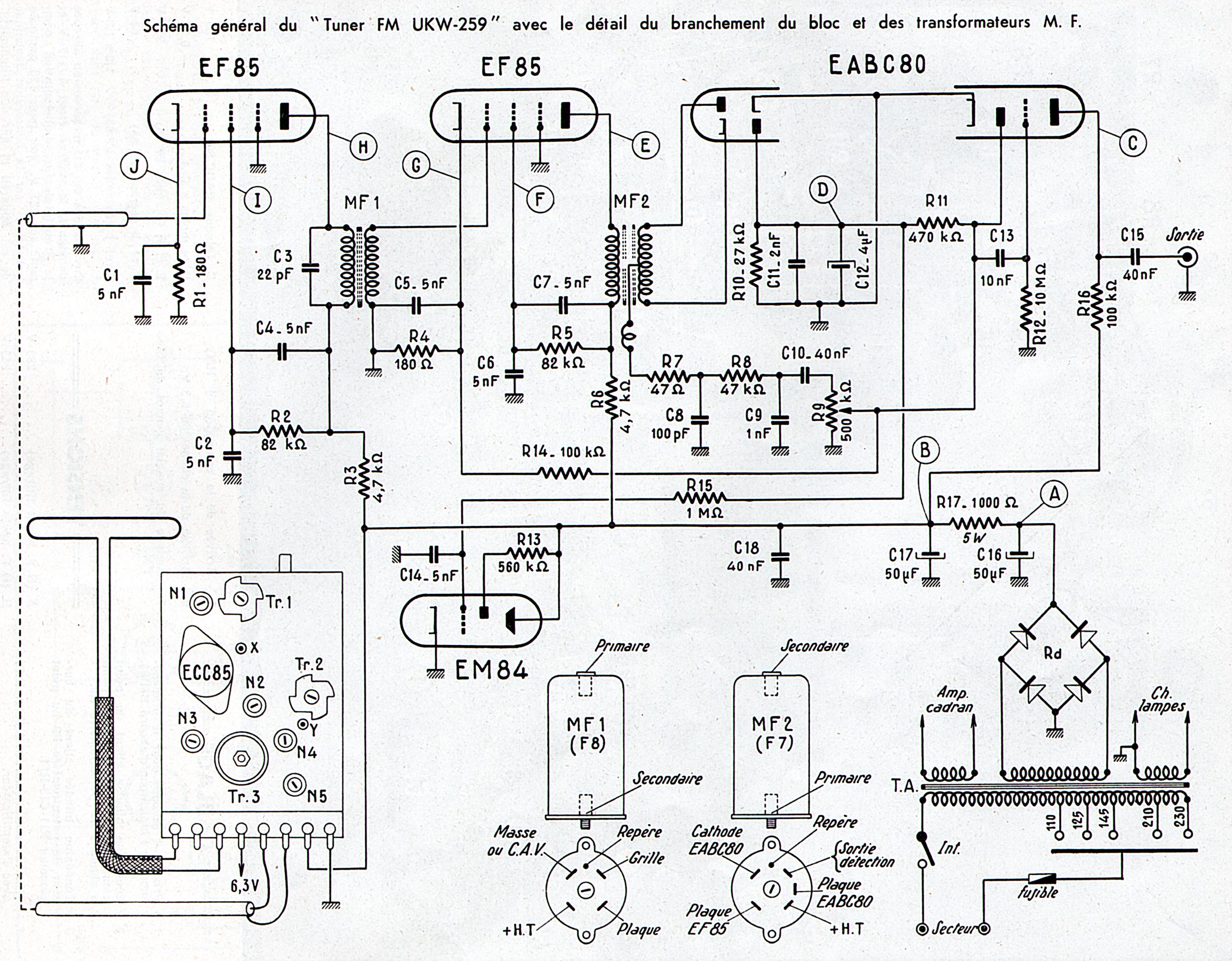 A.C.E.R. UKW 259 Tuner FM • Schéma