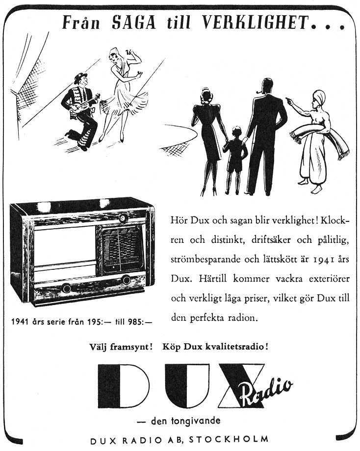 Publicité de 1940