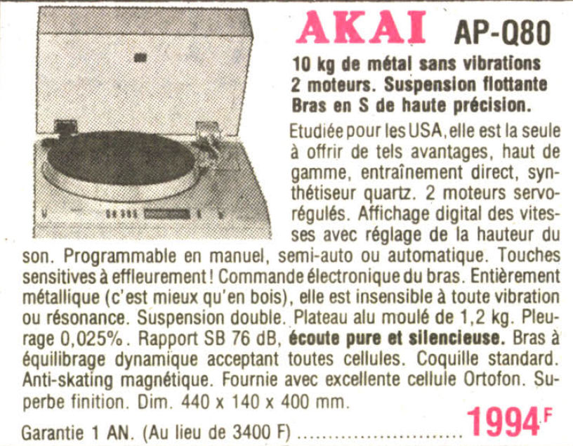 Publicité, tarif