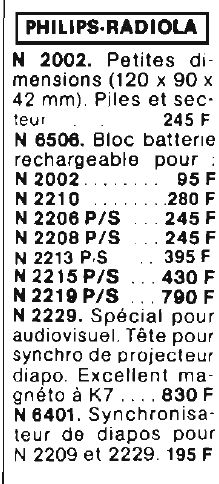 Philips-Radiola • Publicité Cibot 1978 avec tarif
