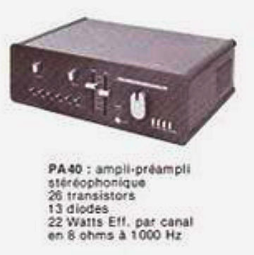 Esart PA 40 • Publicité avec caractéristiques