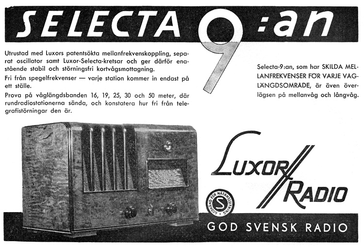 Publicité de 1937